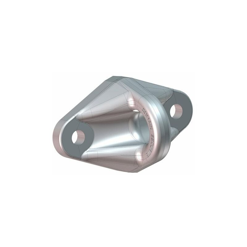 1 Point d'ancrage double alu microbillé - PA2/001/M