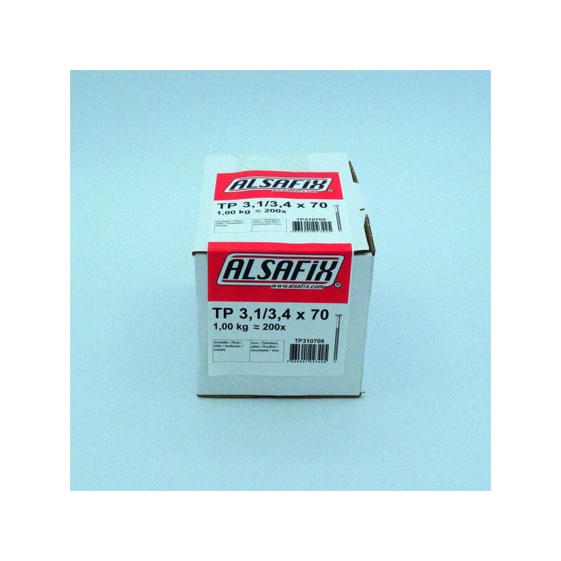 Alsafix - Pointe TP310709 tp annelé inox 31/34x70 1kg