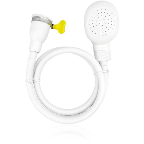 1 pommeau de douche blanc pour animal de compagnie - Pommeau de douche portable - Avec tuyau