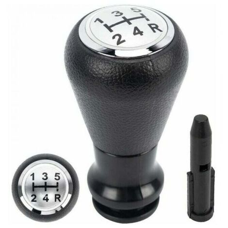 1 pomo de cambio de marchas de 5 velocidades para Citroën C1, C3, C4, Peugeot 106, 107, 205, 206, 207, 306, 307, 308, 309, 405, 406, 407, 508, 605, 607