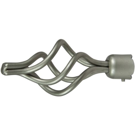 1 pomolo ciorciola nichel terminale per tubo diametro 20 mm