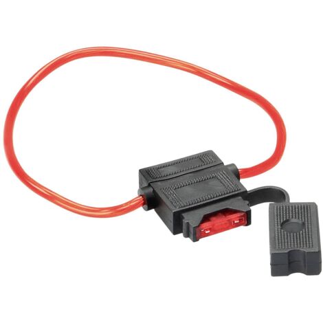 1 Porte fusible ATC avec fusible 10A Cable 30cm rouge