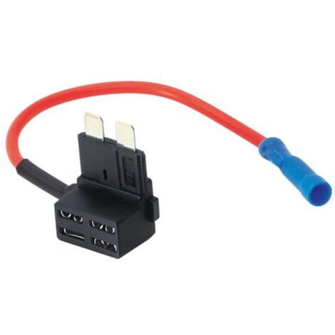 1 Porte fusible ATC avec securite Max 10A Cable 14cm rouge