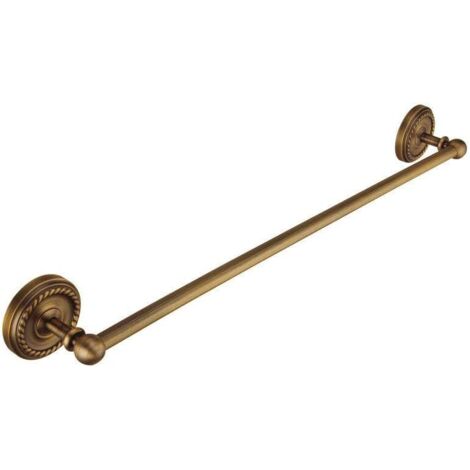 1 Porte-serviettes mural, Laiton antique, Sculptures tressées, Style vintage, Pour salle de bain