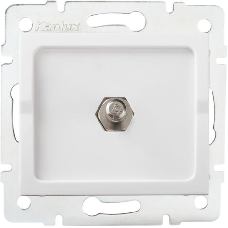 1 presa - ABS bianco - 71x71 mm