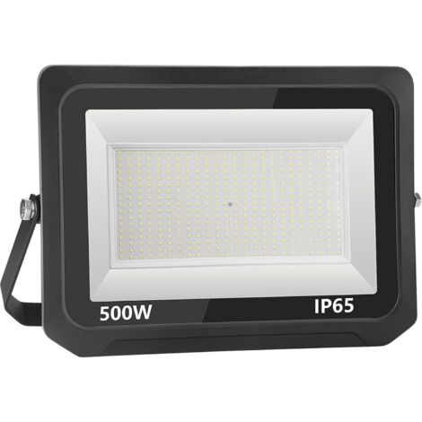 1 Projecteur LED 500W, 50000 Lm Blanc Chaud, Étanche IP65, Aluminium, Pour Jardin Garage Stade