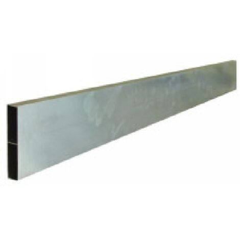 Outifrance – Punta de regla de albañil 100 x 18 mm – Aluminio con refuerzo central – Extremos de plástico negro – Para obras húmedas