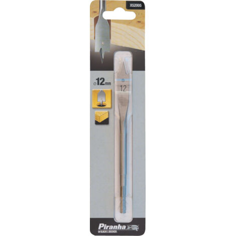 1 Punta testa piatta per legno tenero B&D Piranha X52005 12 mm punte trapano