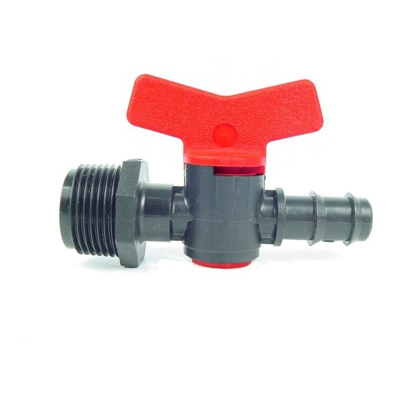 1 pz - 3/4 x 16 mm - mini valvola filetto e portagomma rubinetto irrigazione 1620434