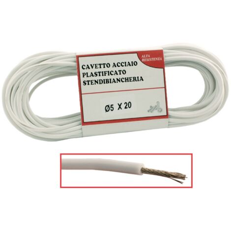 1 PZ CAVETTO STENDIBIANCHERIA 'BIANCONE' +© 5 X MT 20