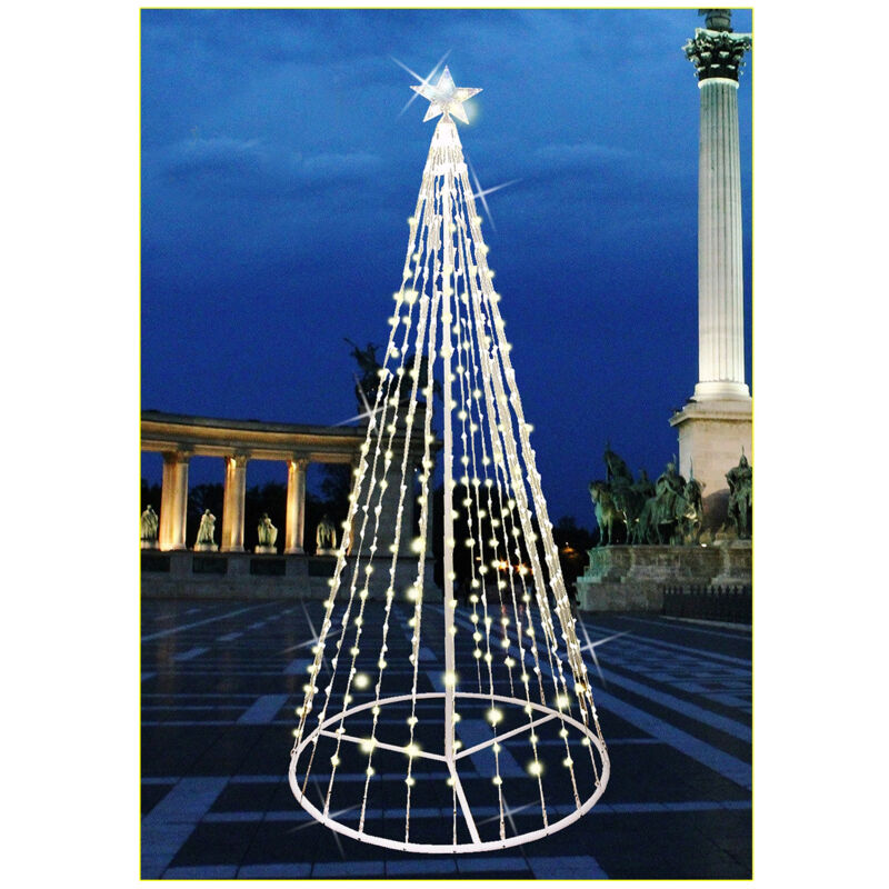 Albero Lum.3d C/stella 560 Led Calda Cm80x200