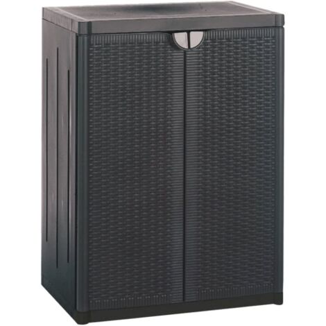 1 PZ Di ARMADIO RATTAN  CM.65X45X88H T/PIANI ANTRACITE