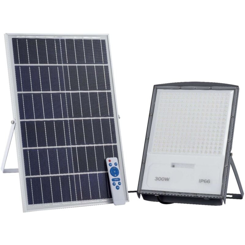 Proiettore Led 300 W Con Pannello Solare