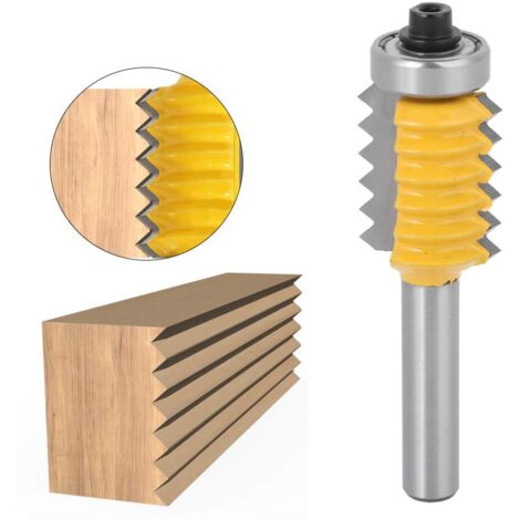 1 pz. Fresa per giunti a dita, fresa per dita individuali, scalpello per lavorazione del legno, attrezzatura da taglio con gambo da 8 mm/0,3 pollici di diametro (8  24)