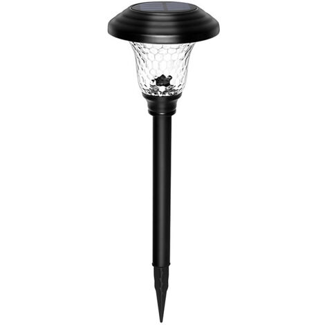 1 pz. Luci solari da esterno, luce da giardino con cambio colore e luce solare da esterno bianca calda, lampada solare in acciaio inossidabile