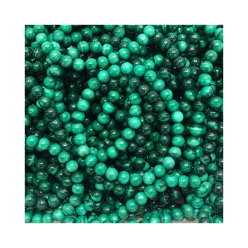 1 pz Malachite naturale perline rotonde bracciali