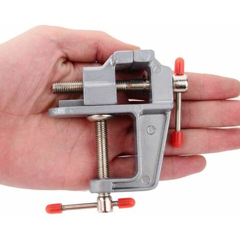 1 pz mini morsa da banco strumento di riparazione fai da te mini morsa da banco universale piccola morsa da banco in lega di alluminio mini morsa da banco fai da te universale bocca piatta morsa da ba