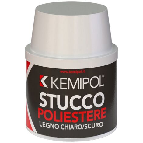1 pz stucco per legno chiaro scuro 150 ml poliestere a spatola