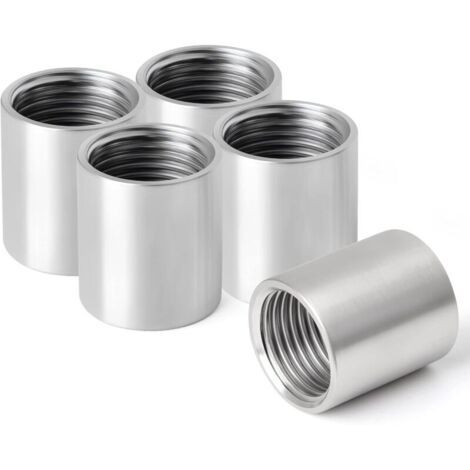 1" Raccord droit femelle fileté acier inoxydable，connecteurs droits en acier inoxydable 304，raccords de tuyauterie femelles，5pcs（DN25）