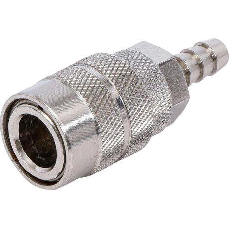 1 - Raccord Rapide Pneumatique - Raccord Tuyau Flexible - Adaptation Outils États-Unis France - Pour Compresseur Et Pistolet Soufflant - Métal - 8 mm x 5/16"