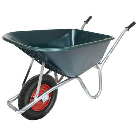 1 Rad Schubkarre 100 Liter bis 250 kg Kunststoffmulde Gartenschubkarre Bauschubkarre Schiebkarre