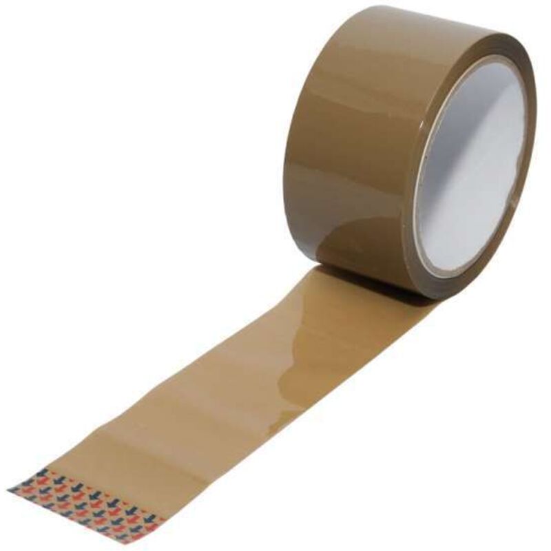 Sanundo - 1 Rolle Paketband Packband braun Standard 50mm x 66m Paketklebeband low noise