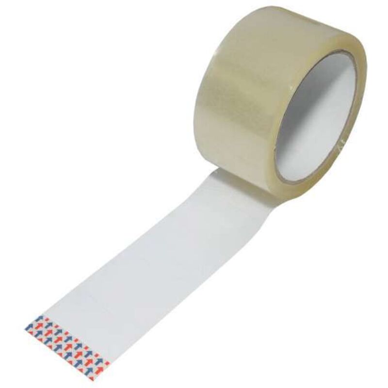 Sanundo - 1 Rolle Paketband Packband transparent Standard 50mm x 66m Paketklebeband low noise