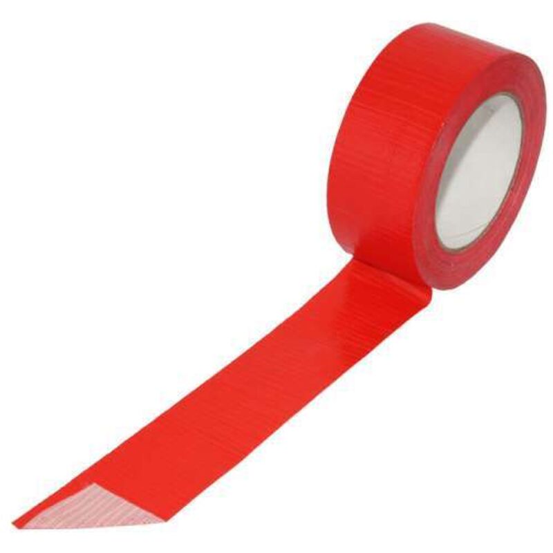 1 Rolle Panzertape 50m x 48mm rot Gewebeklebeband Panzerband Klebeband