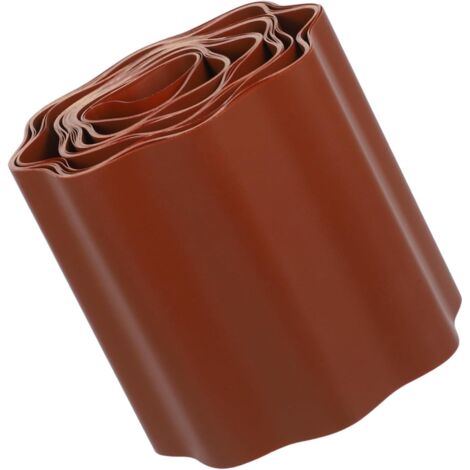 1 rollo de barrera flexible de plástico para bordes de jardín para paisajismo exterior, cerca de césped duradera y