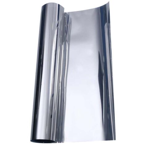 1 rollo de lámina tintada para ventanas con protección UV, lámina unidireccional para preservar la privacidad y bloquear el calor, 50 x 500 cm