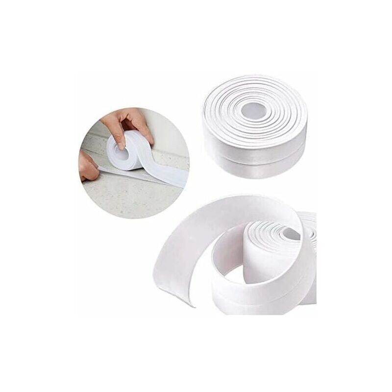 Alwaysh - 1 Rolls Waterproof Self Adhesive Sealing Tape,Bath & Kitchen Caulk Tape Sealing Tape,Wall Sealing Tape,Kitchen,Toilet,Shower,Bathroom