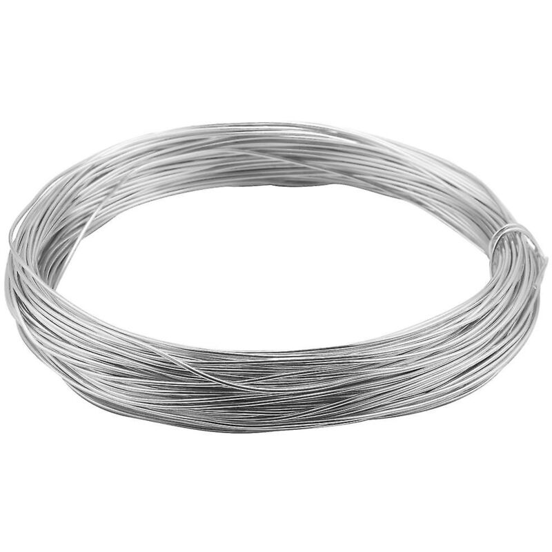 1 rouleau d'aluminium argenté pour la fabrication de bijoux, de modèles, d'armatures et de sculptures 2 mm x 55 m