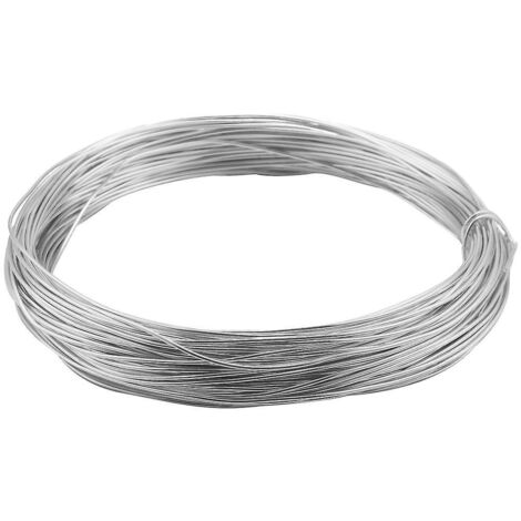 1 rouleau d'aluminium argenté pour la fabrication de bijoux, de modèles, d'armatures et de sculptures 2 mm x 55 m