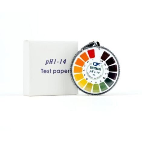 1 rouleau de bandelettes de test de pH, indicateur d'acide alcalin, rouleau de papier de test pour l'eau, l'urine, la salive, le tournesol du sol, outil de mesure précis