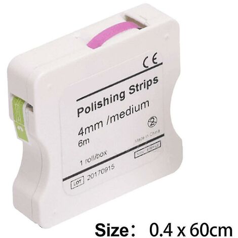 1 rouleau de bandes de polissage dentaire, bande de polissage en rouleau de 4mm