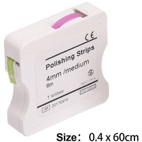 1 rouleau de bandes de polissage dentaire, bande de polissage en rouleau de 4mm