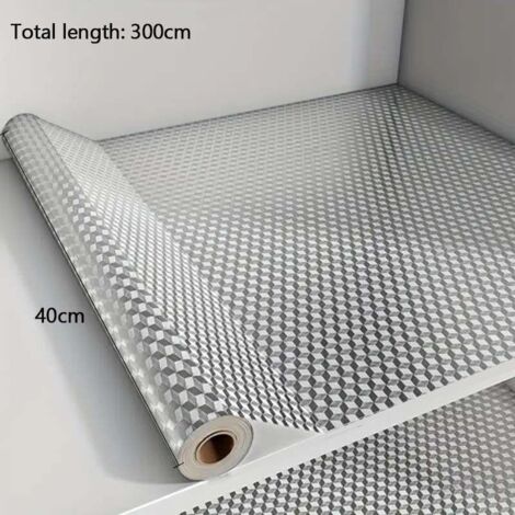 1 rouleau de cuisine résistant à la chaleur - autocollant de mur d'huile imperméable à l'eau - facile à nettoyer (40  300cm)
