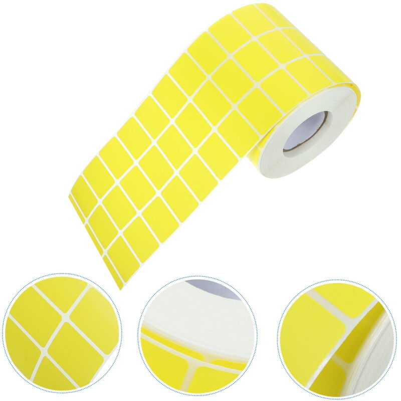 1 rouleau d'étiquettes d'expédition vierges, étiquettes autocollantesÉtiquettes vierges colorées à faire soi-même