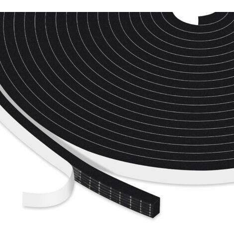 1 Rouleau Joint Isolation Mousse Adhésif 6mm x 3mm Caoutchouc Coupe Vent Fenêtre Porte