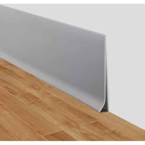 1 Rouleau Plinthe souple,PVC autoadhésive 10cm,Gris décorative,Mur et sol intérieur