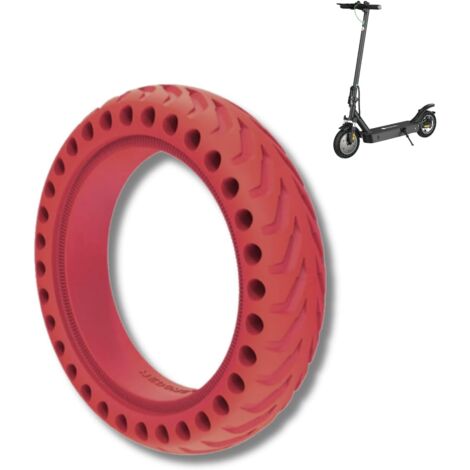 1 RUOTA 8,5 POLLICI PER MONOPATTINO ELETTRICO GOMME PIENE ROSSE 8 1/2 X 2 RICAMBIO