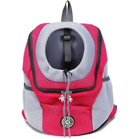 1 Sac À Dos Pliable, Maille Respirante, Boucle Sécurité, Sangle Réglable, Transport Chien Chat Voyage