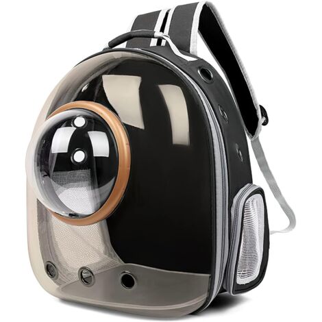 1 Sac À Dos Pour Chien Et Chat, Transparent, Capsule Spatiale Ventilée, Oxford Et PC, Pour Extérieur