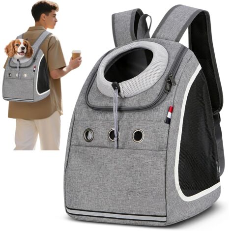 1 Sac à Dos pour Chien, Respirant et Pliable, 40x25x37cm, pour Chat et Petit Chien, Voyage Randonnée