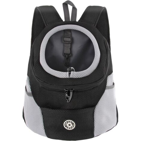 1 Sac à Dos pour Chien, Sangles Réglables, Fond Étanche, Maille Respirante, Randonnée Voyage