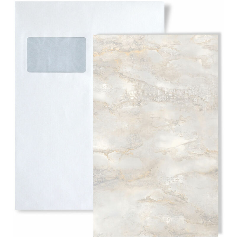 1 sample piece S-22634 Wallface genesis WhiteOPACO Collection Wall panel sample in din A5 size - white