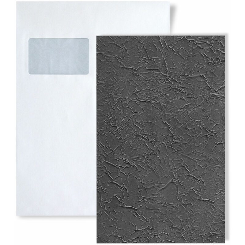 1 sample piece S-22736 Wallface crepa velvet VolcanoANTIGRAV Collection Wall panel sample in din A5 size - grey