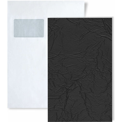 1 SAMPLE PIECE S-24942 WallFace CREPA Graphite BlackSTRUCTURE Collection  Wall panel SAMPLE in DIN A5 size