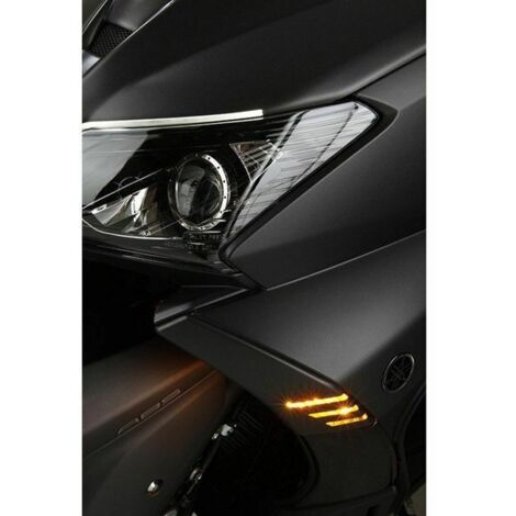 1 Satz Motorrad-Modifikationsteile aus mattschwarzem Kunststoff, inklusive Abdeckungen für Blinker und Rücklicht, kompatibel mit Yamaha T-MAX.