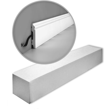 Profilo cornice porta led per soffitto di poliuretano cm 12 doppia luce